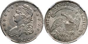 50 Цент США (1776 - ) Серебро 