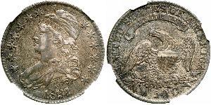50 Цент США (1776 - ) Серебро 
