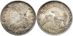 50 Цент США (1776 - ) Серебро 