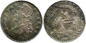 50 Цент США (1776 - ) Серебро 