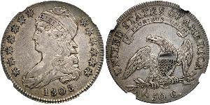 50 Цент США (1776 - ) Серебро 