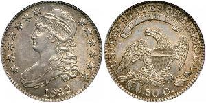 50 Цент США (1776 - ) Серебро 