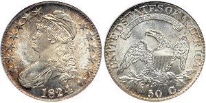 50 Цент США (1776 - ) Серебро 