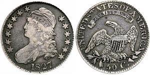 50 Цент США (1776 - ) Серебро 