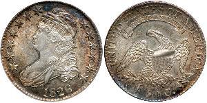 50 Цент США (1776 - ) Серебро 