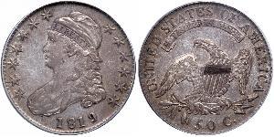 50 Цент США (1776 - ) Серебро 