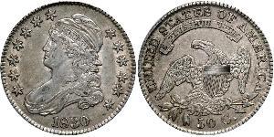 50 Цент США (1776 - ) Серебро 