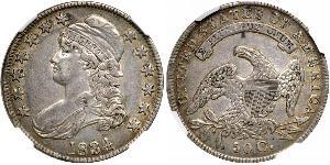 50 Цент США (1776 - ) Серебро 