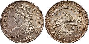 50 Цент США (1776 - ) Серебро 