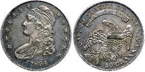 50 Цент США (1776 - ) Серебро 