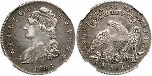50 Цент США (1776 - ) Серебро 