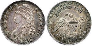 50 Цент США (1776 - ) Серебро 
