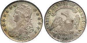 50 Цент США (1776 - ) Серебро 