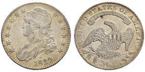 50 Цент США (1776 - ) Серебро 