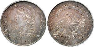50 Цент США (1776 - ) Серебро 