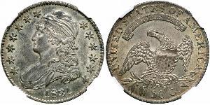 50 Цент США (1776 - ) Серебро 