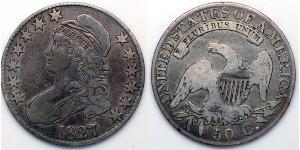 50 Цент США (1776 - ) Серебро 