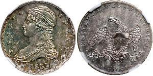 50 Цент США (1776 - ) Серебро 