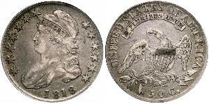 50 Цент США (1776 - ) Серебро 