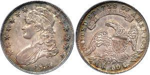 50 Цент США (1776 - ) Серебро 