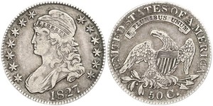 50 Цент США (1776 - ) Серебро 