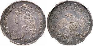 50 Цент США (1776 - ) Серебро 