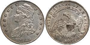 50 Цент США (1776 - ) Серебро 