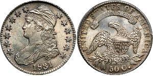 50 Цент США (1776 - ) Серебро 