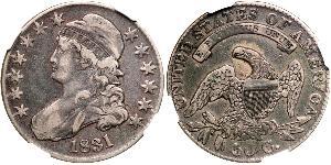50 Цент США (1776 - ) Серебро 