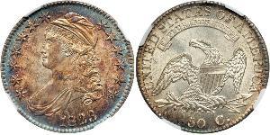 50 Цент США (1776 - ) Серебро 