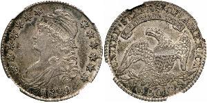 50 Цент США (1776 - ) Серебро 