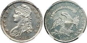 50 Цент США (1776 - ) Серебро 