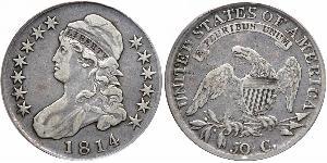 50 Цент США (1776 - ) Серебро 