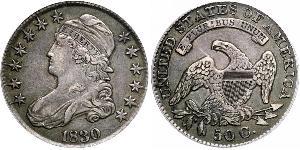 50 Цент США (1776 - ) Серебро 