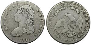 50 Цент США (1776 - ) Серебро 
