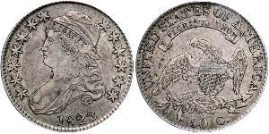 50 Цент США (1776 - ) Серебро 