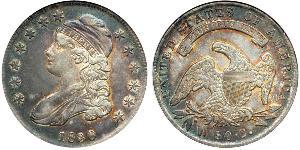 50 Цент США (1776 - ) Серебро 