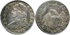 50 Цент США (1776 - ) Серебро 