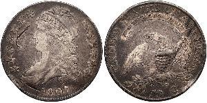 50 Цент США (1776 - ) Серебро 
