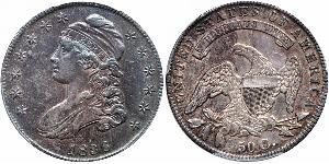 50 Цент США (1776 - ) Серебро 