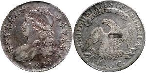 50 Цент США (1776 - ) Серебро 