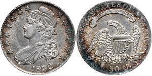 50 Цент США (1776 - ) Серебро 