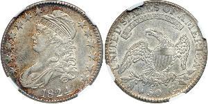 50 Цент США (1776 - ) Серебро 