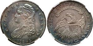 50 Цент США (1776 - ) Серебро 