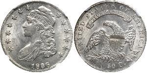 50 Цент США (1776 - ) Серебро 