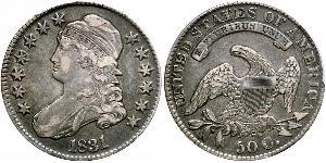 50 Цент США (1776 - ) Серебро 
