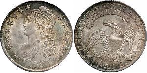50 Цент США (1776 - ) Серебро 