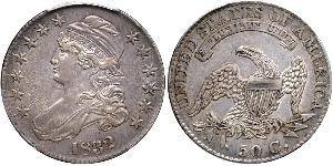 50 Цент США (1776 - ) Серебро 