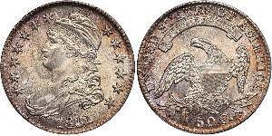 50 Цент США (1776 - ) Серебро 