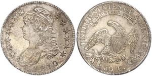 50 Цент США (1776 - ) Серебро 